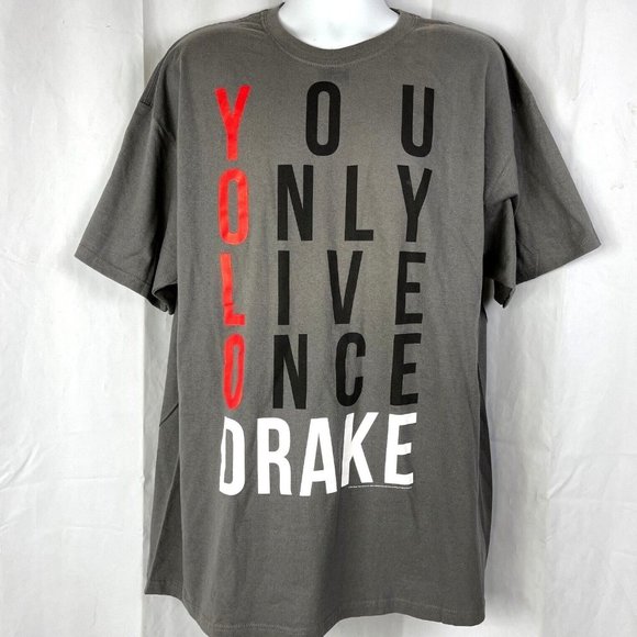 Drake YOLO XXL T-Shirt 2XL Mens Authentic 2012 Merch You Only Live Once - Picture 1 of 5